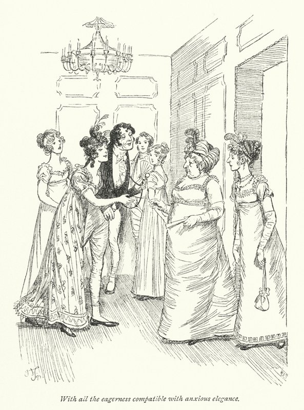 Ilustracja do perswazji autorstwa Jane Austen (lito) autorstwa Hugh Thomson