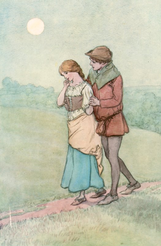 Ilustracja do Szekspira, tak jak lubisz autorstwa Hugh Thomson