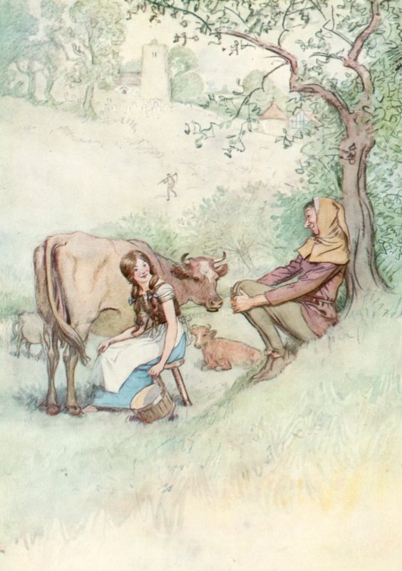 Ilustracja do Szekspira, tak jak lubisz autorstwa Hugh Thomson