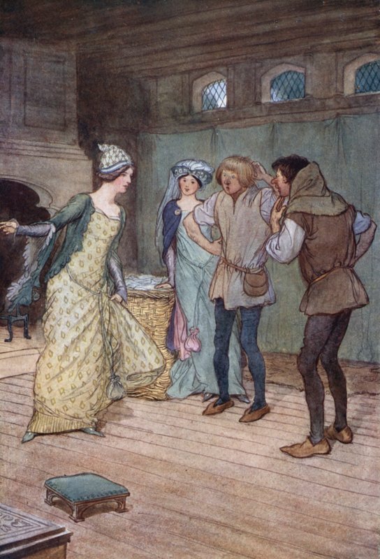 Ilustracja do Wesołych żon z Windsoru autorstwa Hugh Thomson