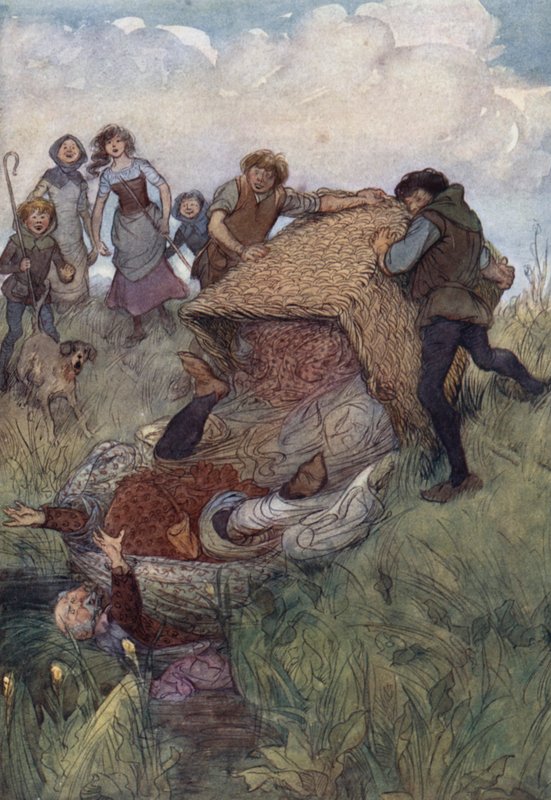 Ilustracja do Wesołych żon z Windsoru autorstwa Hugh Thomson