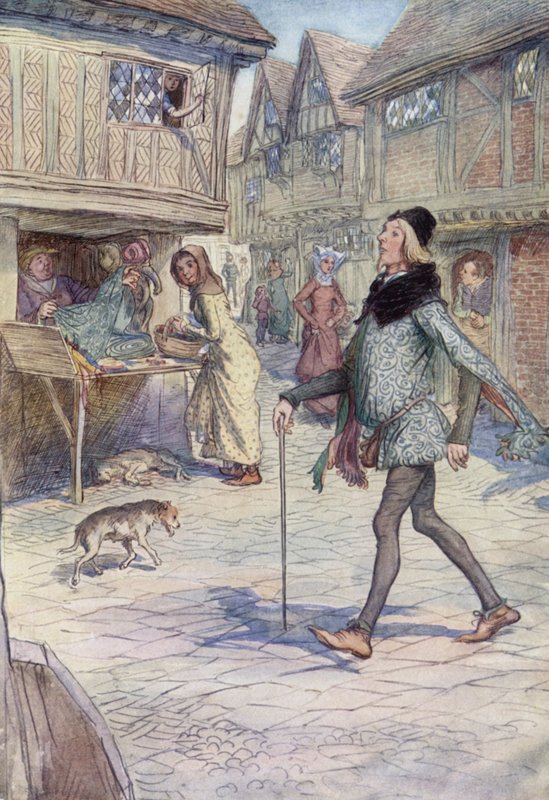 Ilustracja do Wesołych żon z Windsoru autorstwa Hugh Thomson