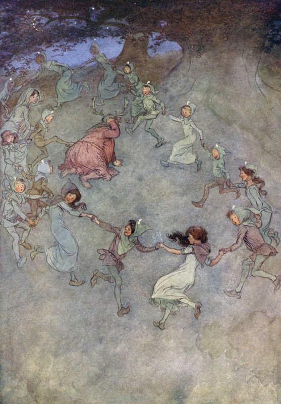 Ilustracja do Wesołych żon z Windsoru autorstwa Hugh Thomson