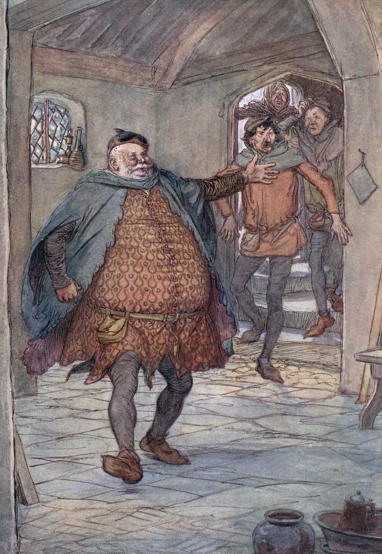 Ilustracja do Wesołych żon z Windsoru autorstwa Hugh Thomson