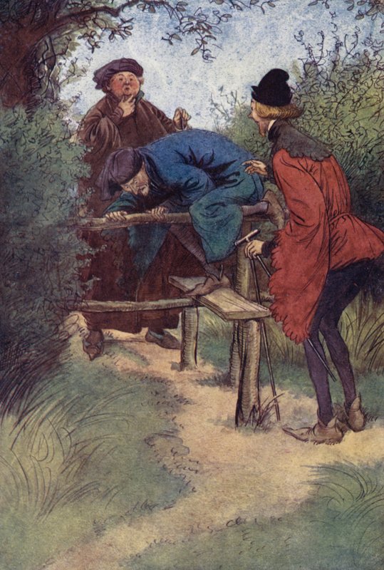 Ilustracja do Wesołych żon z Windsoru autorstwa Hugh Thomson