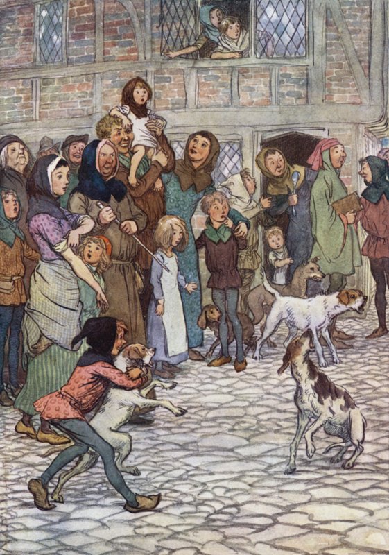 Ilustracja do Wesołych żon z Windsoru autorstwa Hugh Thomson