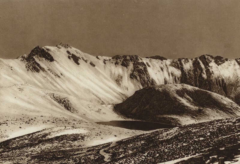 Meksyk: Nevado de Toluca, Estado Mejico (zdjęcie czarno-białe) autorstwa Hugo Brehme