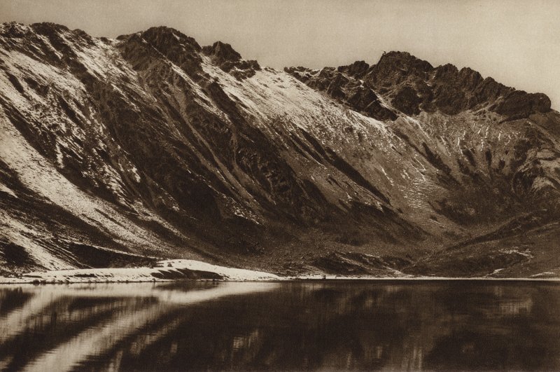 Meksyk: Nevado de Toluca, Estado Mejico (zdjęcie czarno-białe) autorstwa Hugo Brehme