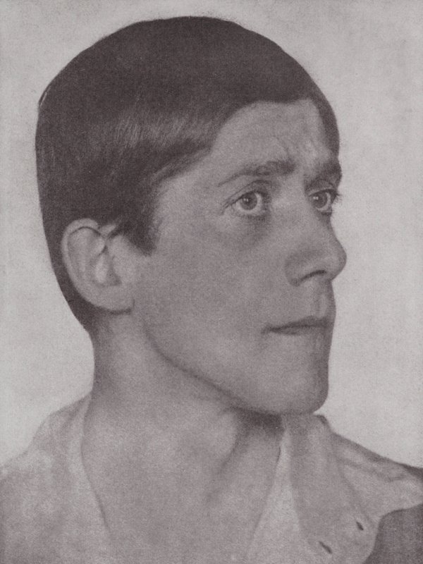 Oskar Kokoschka, austriacki artysta i pisarz (zdjęcie czarno-białe) autorstwa Hugo Erfurth