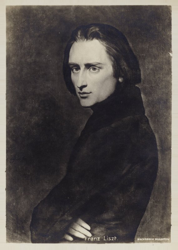 Portret Franciszka Liszta autorstwa Hungarian School