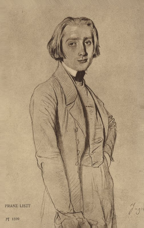 Portret Franciszka Liszta autorstwa Hungarian School