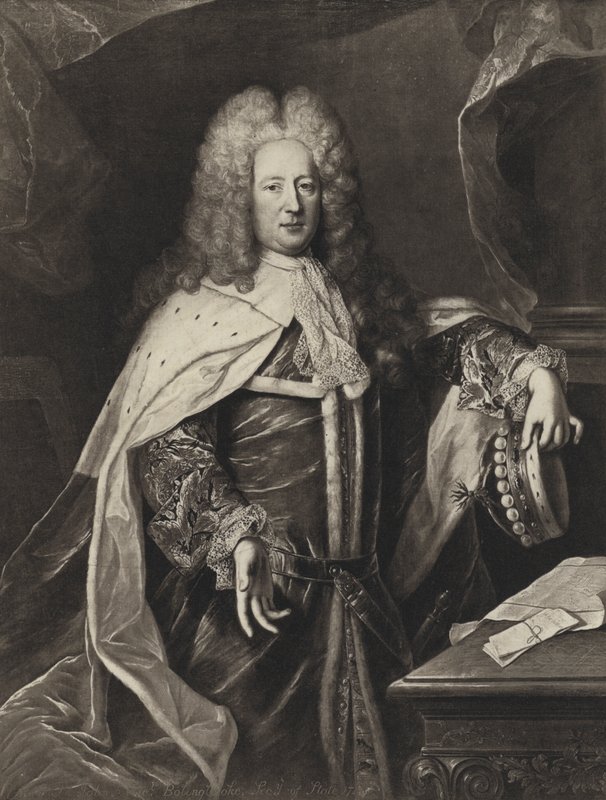 Henryk St John, wicehrabia Bolingbroke autorstwa Hyacinthe Rigaud