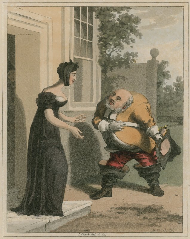 Ilustracja z Hudibras autorstwa Samuela Butler autorstwa I Clark