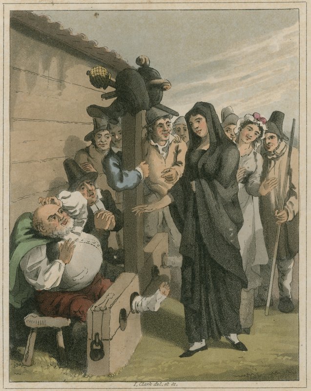Ilustracja z Hudibras autorstwa Samuela Butler autorstwa I Clark