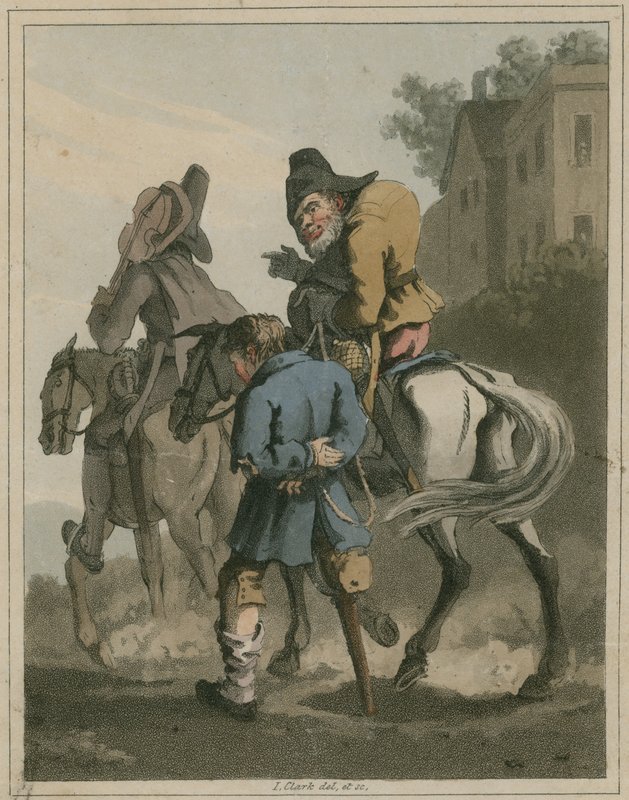 Ilustracja z Hudibras autorstwa Samuela Butler autorstwa I Clark