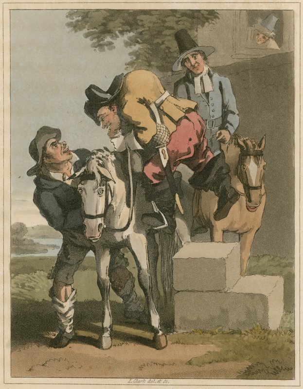 Ilustracja z Hudibras autorstwa Samuela Butler autorstwa I Clark