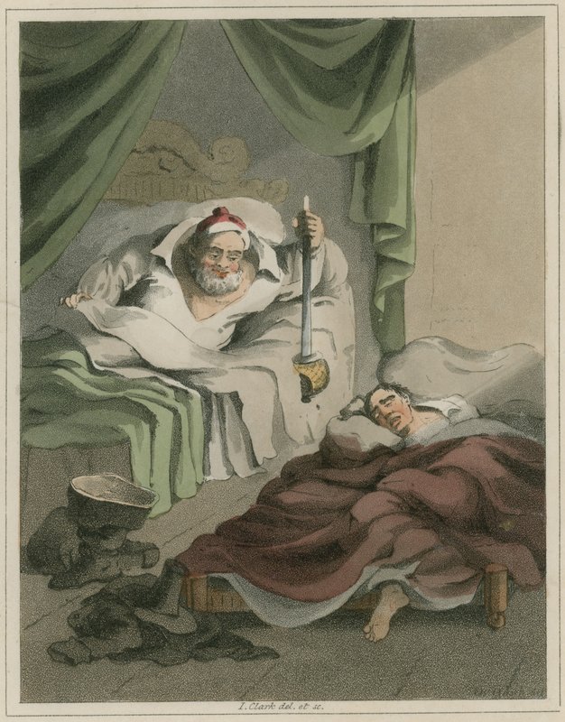Ilustracja z Hudibras autorstwa Samuela Butler autorstwa I Clark