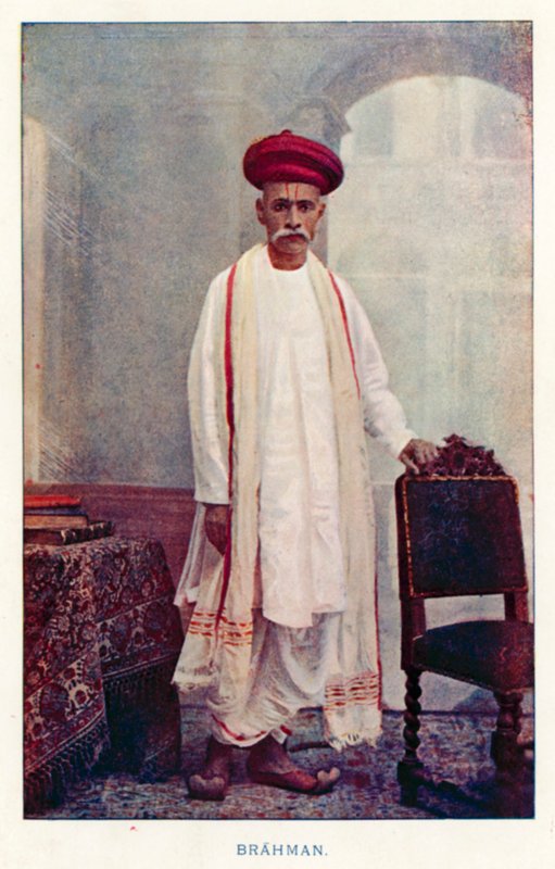 Indianie: Brahman (kolorowe zdjęcie) autorstwa Indian photographer