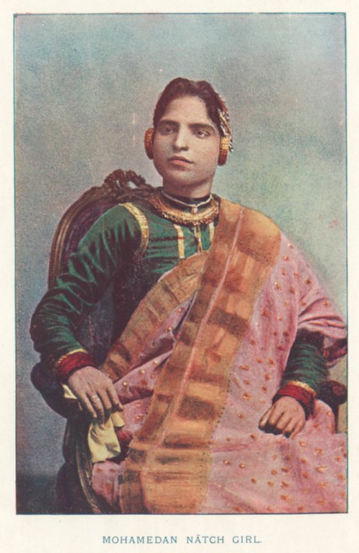 Indianie: Mahometan Match Girl (kolorowe zdjęcie) autorstwa Indian photographer