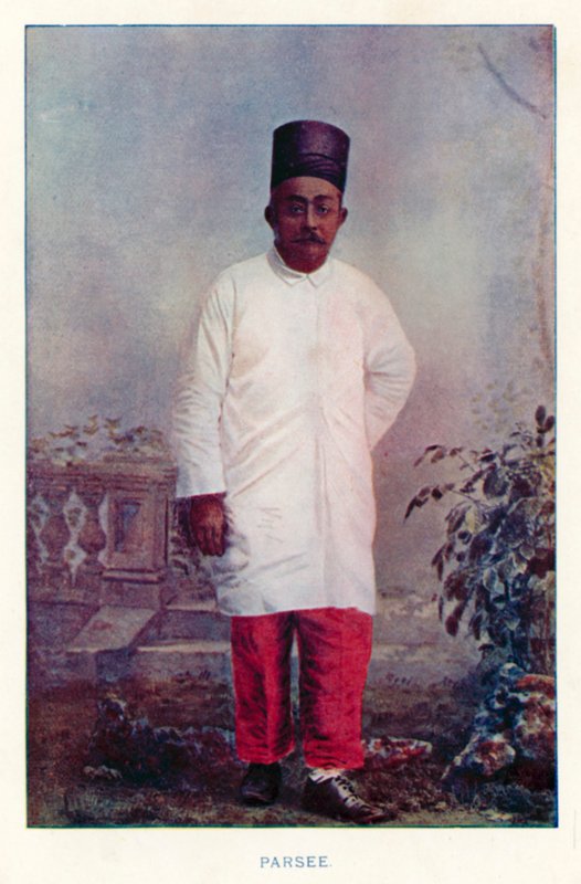 Indianie: Parsee (kolorowe zdjęcie) autorstwa Indian photographer
