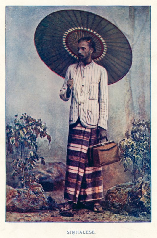 Indianie: syngaleski (kolorowe zdjęcie) autorstwa Indian photographer