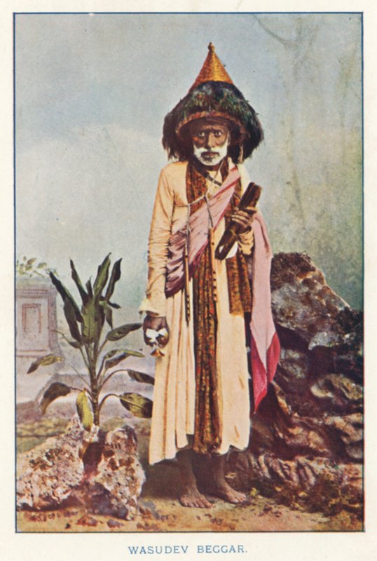 Indianie: Wasudev Beggar (kolorowe zdjęcie) autorstwa Indian photographer