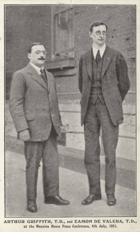 Arthur Griffith i Eamon de Valera autorstwa Irish Photographer
