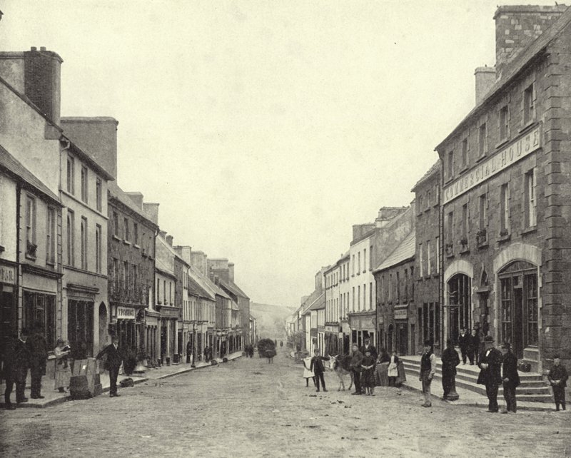 Castlebar, hrabstwo Mayo (zdjęcie czarno-białe) autorstwa Irish Photographer