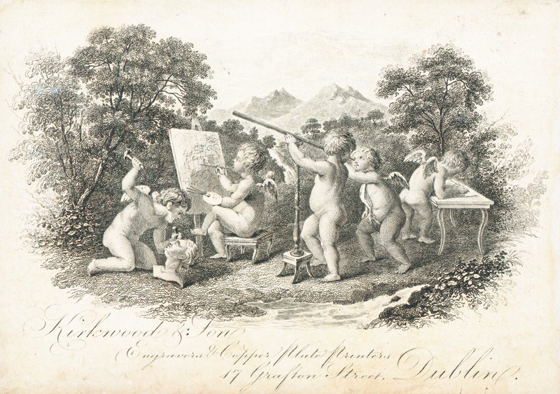 Karta handlowa, Kirkwood & Son autorstwa Irish School