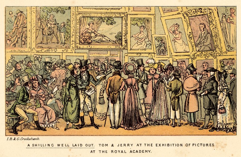 Szyling dobrze rozplanowany autorstwa Isaac, Robert and George Cruikshank