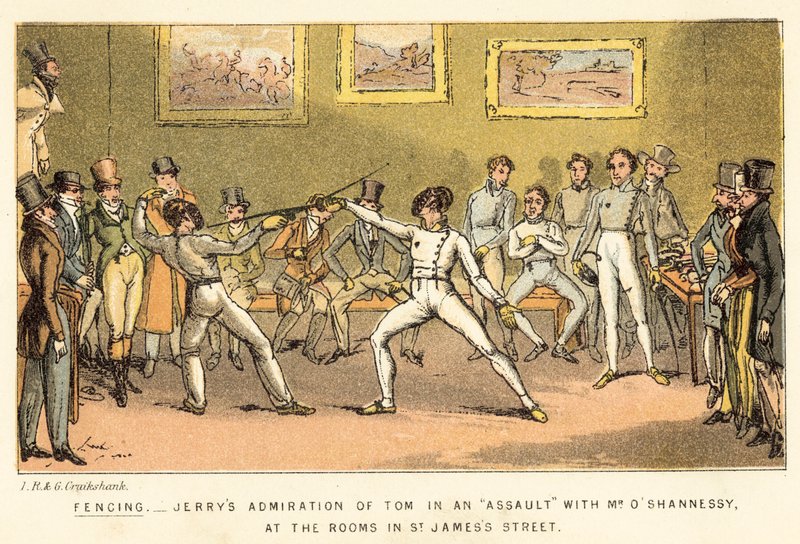 Ogrodzenie autorstwa Isaac, Robert and George Cruikshank
