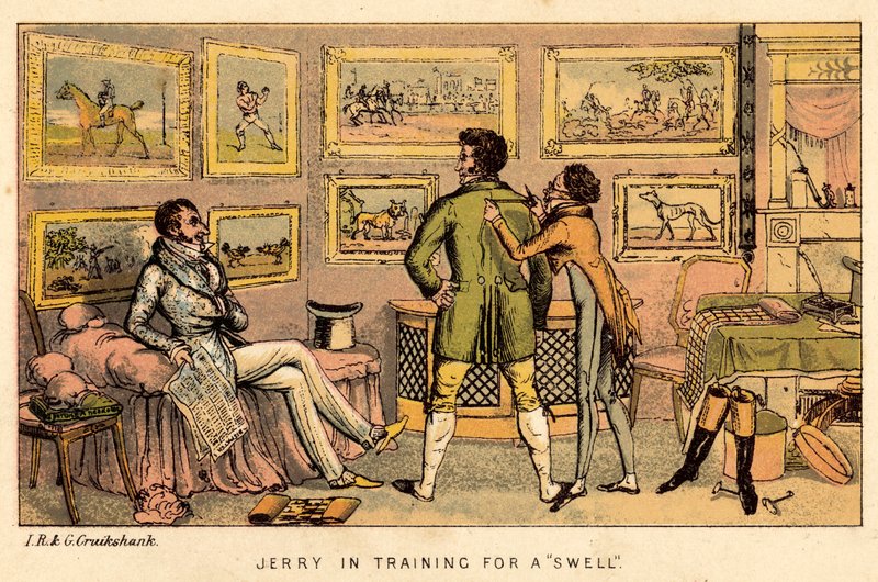Jerry w treningu na swell autorstwa Isaac, Robert and George Cruikshank