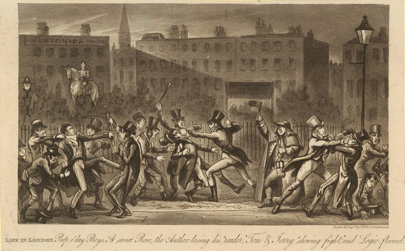 Życie w Londynie autorstwa Isaac, Robert and George Cruikshank