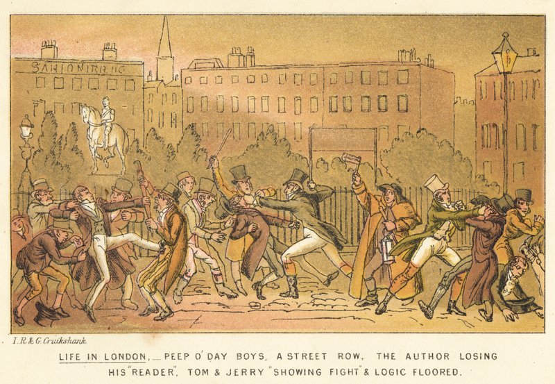 Życie w Londynie autorstwa Isaac, Robert and George Cruikshank