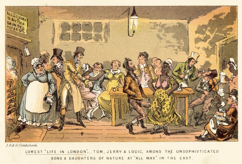Najniższe życie w Londynie autorstwa Isaac, Robert and George Cruikshank