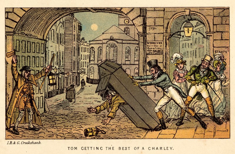 Tom dostaje to, co najlepsze z Charleya autorstwa Isaac, Robert and George Cruikshank