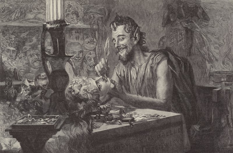 Diabeł tworzy maski autorstwa Ismael after Gentz