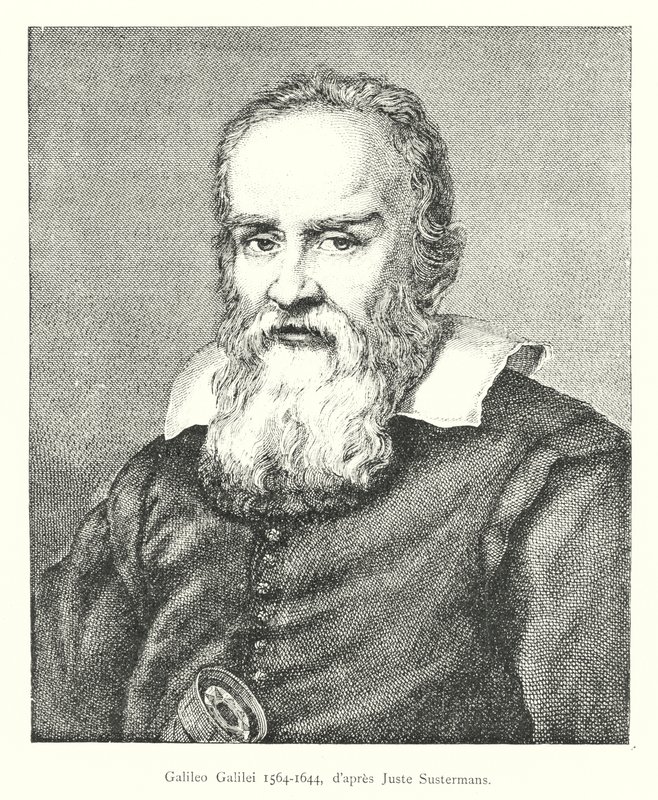 Galileo Galilei 1564-1644, według Justusa Sustermansa autorstwa Italian School