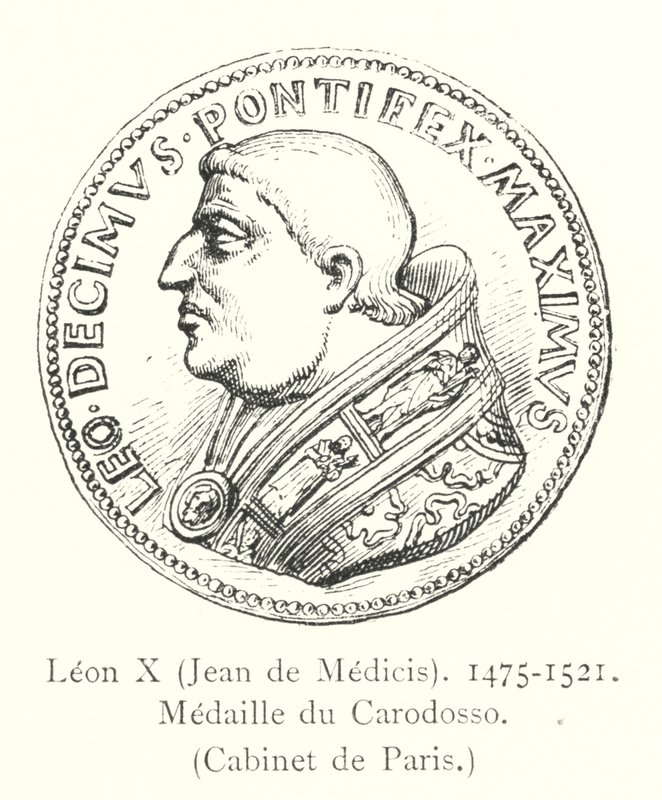 Leon X, Jean de Medici, 1475-1521, Medal Carodosso, Gabinet Paryski autorstwa Italian School