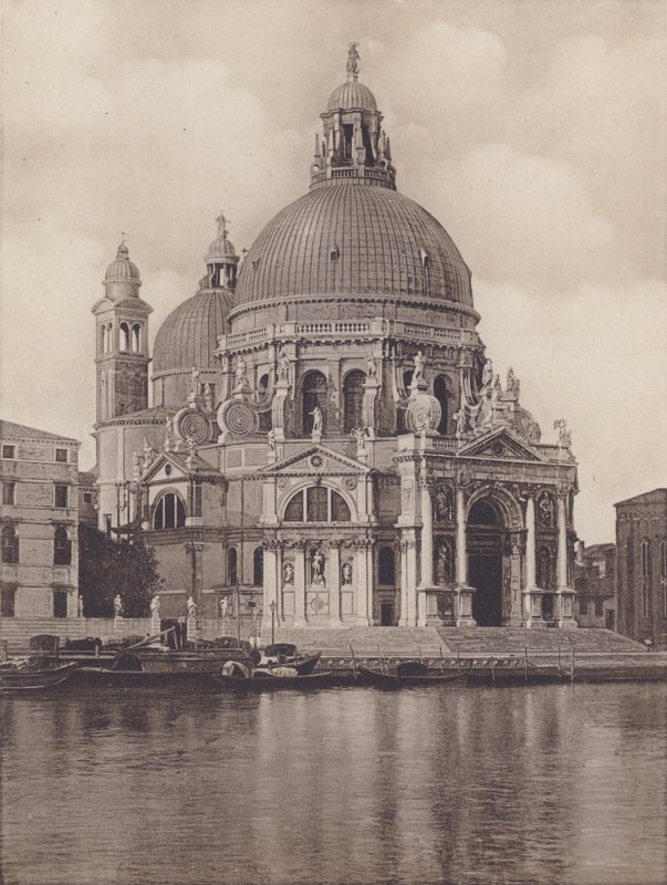 Kościół Zdrowia (zdjęcie czarno-białe) autorstwa Italian Photographer