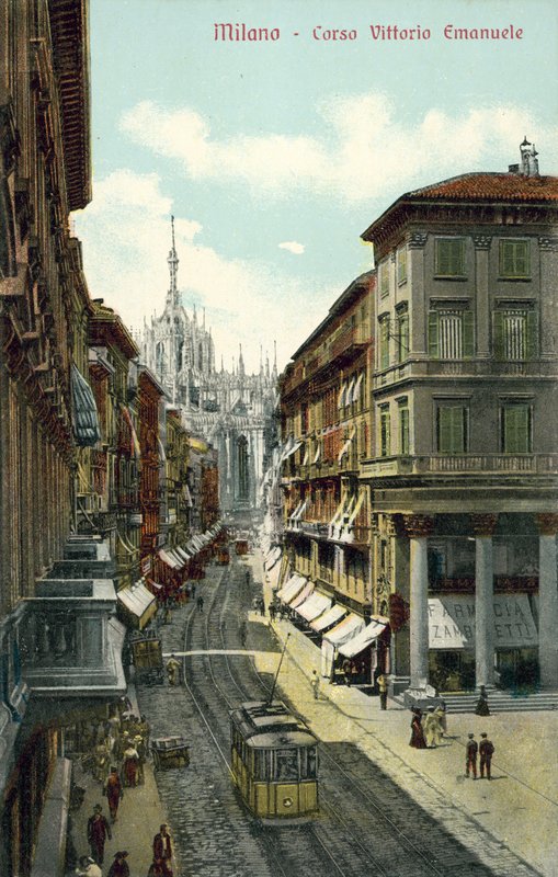 Corso Vittorio Emanuele, Mediolan autorstwa Italian Photographer