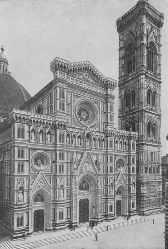 Florencja, Duomo i Campanile autorstwa Italian Photographer