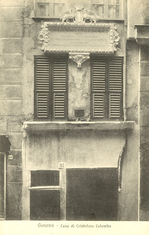 Genua, Włochy, Dom Krzysztofa Kolumba autorstwa Italian Photographer