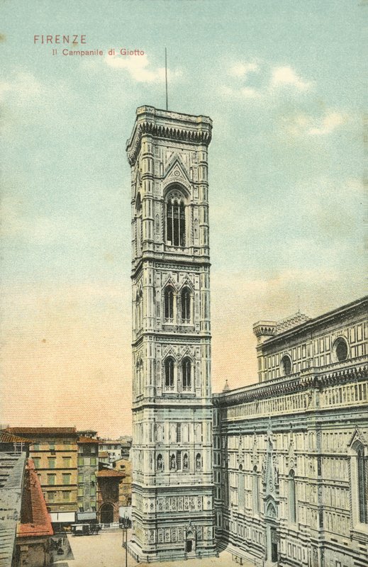 Dzwonnica Giotta, Florencja (kolorowe zdjęcie) autorstwa Italian Photographer