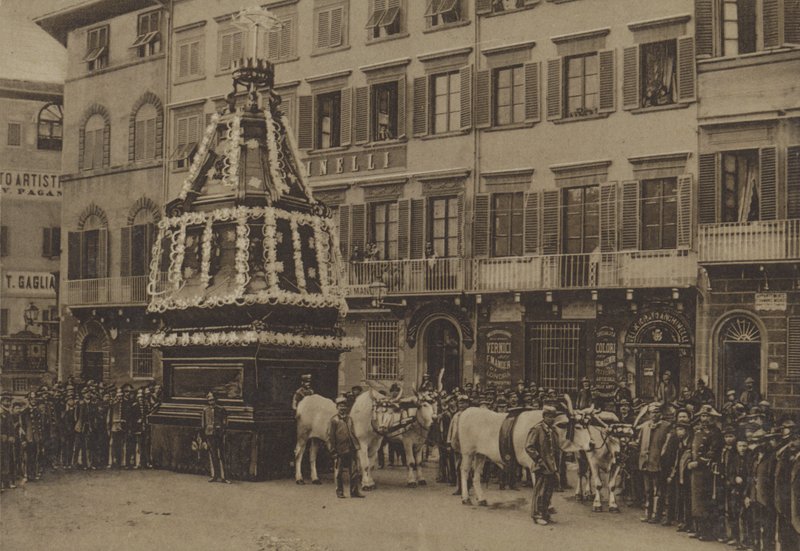 Wielka Sobota, Florencja (zdjęcie czarno-białe) autorstwa Italian Photographer