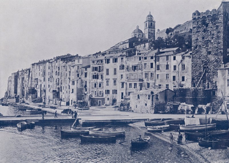 Włochy: Golfe de la Spezia, Portovenere (zdjęcie czarno-białe) autorstwa Italian Photographer