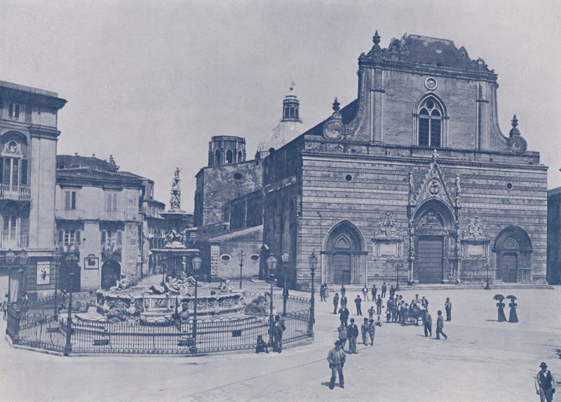 Włochy: Mesyna, Katedra (zdjęcie czarno-białe) autorstwa Italian Photographer