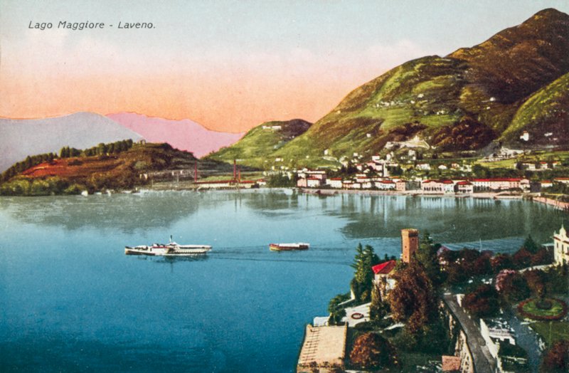 Jezioro Maggiore, Laveno (zdjęcie kolorowe) autorstwa Italian Photographer