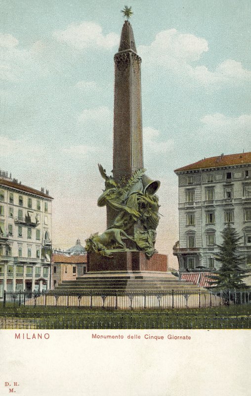 Mediolan, Włochy, Pomnik Pięciu Dni autorstwa Italian Photographer