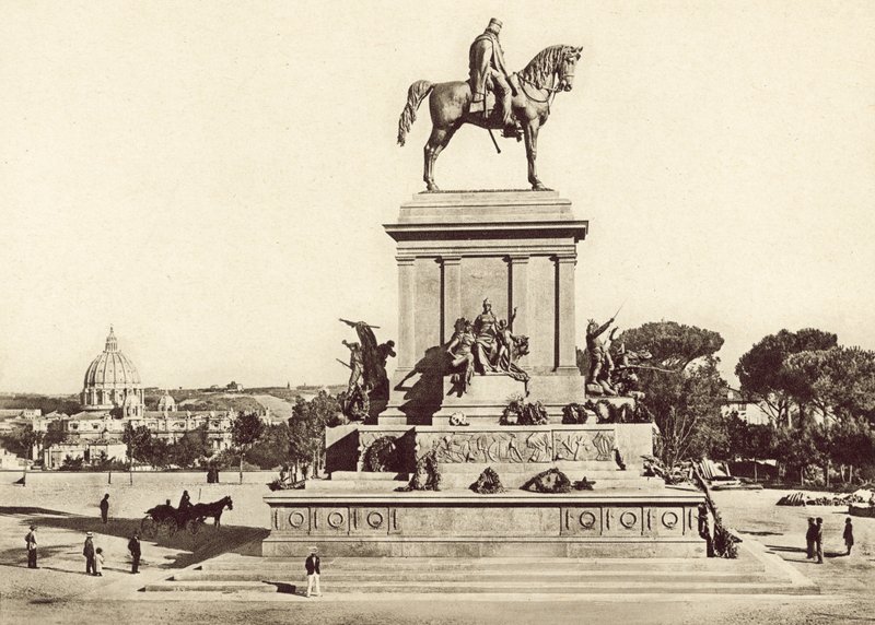 Pomnik Józefa Garibaldi .a autorstwa Italian Photographer